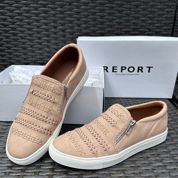 Nude Slip On Sneakers Size 9 Report Shoes - Picture 1 of 10